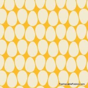  Pear Tree Eggs on yellow by Andover Fabrics Arts, Crafts 