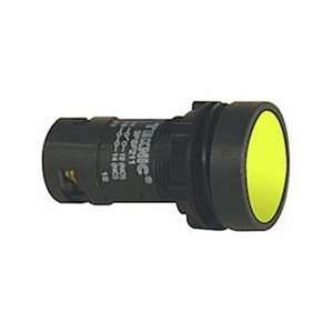 , Flush, 2 NC Contacts, Yellow (Requires Auxiliary Contact Block 