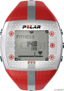Polar FT7 Heart Rate Monitor Womens; Red/Silver  