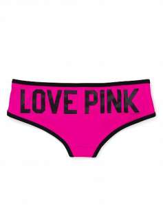 NWT* Victorias Secret Pink Cotton Curved Hem Hipsters XS, S, M L 