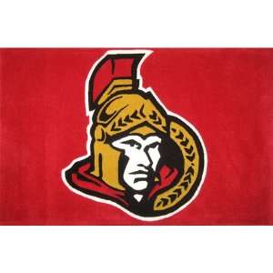  Oriental Ottawa Senators Rectangle Logo Floor Rug