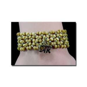  CTR Wide Band with Beads Bracelet, CTR Charm, One Size Fits All 