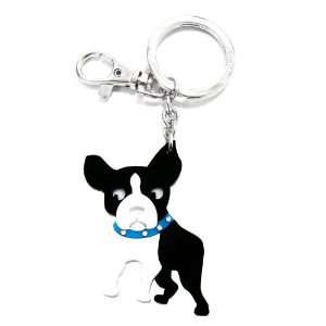  Love Your Breed Acrylic Keychain, Boston Terrier Pet 