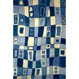  New Wave Blue NW43 Contemporary 2.6 x 14.0 Area Rug