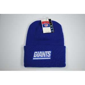    New York Giants Cuffed Blue Beanie Winter Hat Cap 