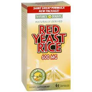 com NATURES BOUNTY RED YEAST RICE 600MG 6204 60CP by NATURES BOUNTY 