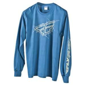  FLY CASUAL FLY TEE L/S SHATTER BLUE SM SHATTER L/S BLUE S 