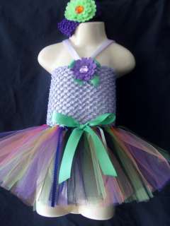 Halloween BEWITCHING baby shower gift, princess set crochet dress tutu 