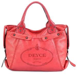 MSQ00223RD Red Deyce Signature Stylish Women Handbag Double handle 