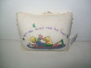 CROWN CRAFTS MUSICAL CHRISTOPHER ROBIN POOH PILLOW  