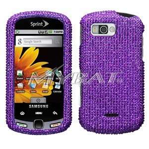  Samsung M900 Moment Diamante Phone Protector Cover, Purple 