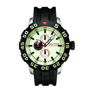 Nautica Mens N16509G BFD 100 Multifunction Luminous Dial Watch  
