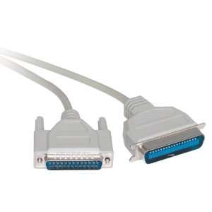    6 FT D25 MALE TO 36 CENTRONICS PRINTER CABLE