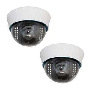  2 Pack of 1/3 Sony CCD CCTV Indoor Dome Security Camera w 