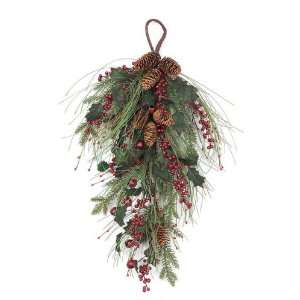 30 Holly & Berry, Pine, Red Berry & Pod Christmas Wall 