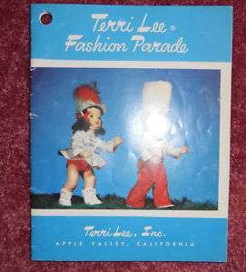 Doll Terri Lee Fashion Parade Booklet 32 colored Pages  