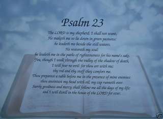 Psalm 23 Christian Bible Verse Scripture Print Gift  