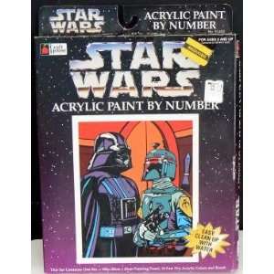   Star Wars   Paint by Numbers   Bobba Fett + Darth Vader Toys & Games