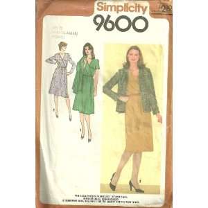   Bodice And Unlined Jacket Simplicity Sewing Pattern 9600 (Size G 40