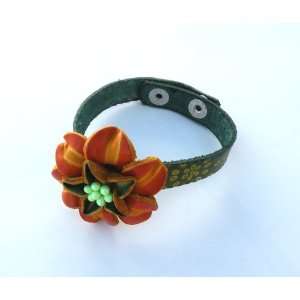Young Lady Fashion Leather Bracelet   100% Hand Made Leather Small 