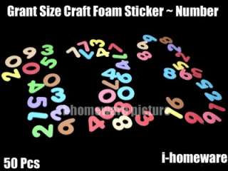 50   100 Pcs x Party Number Craft Foam 3D Self Adhesive Crafts Numbers 