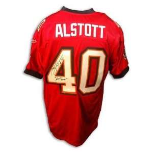 Mike Alstott Tampa Bay Buccaneers Autographed Reebok Red Jersey with A 