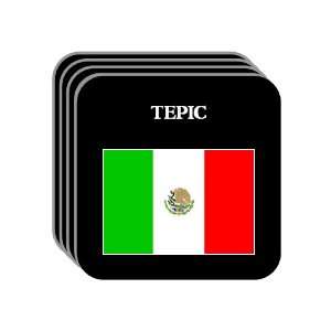  Mexico   TEPIC Set of 4 Mini Mousepad Coasters 