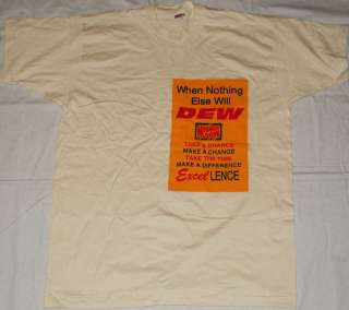 Mountain Dew t shirt Nothing Else Will Dew n mint cond  