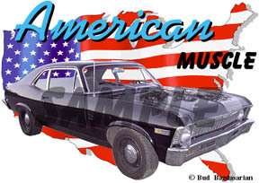 You are bidding on 1 1969 Black Chevy Nova SS Custom Hot Rod USA T 