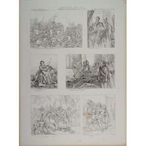   Gallait Wappers Biefve King Charles I Duke Alba   Original Lithograph