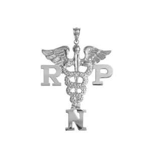NursingPin   Registered Practical Nurse RPN Pendant / Charm in Silver