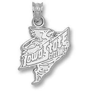 Iowa State Cyclones Solid Sterling Silver IOWA STATE Cardinal 5/8 