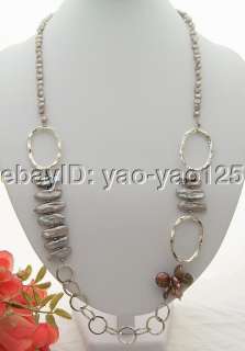 Wonderful Pearl&Biwa Pearl Necklace  