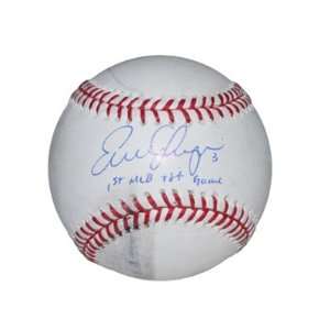  Longoria Autographed Game Used OML Baseball 1st MLB Hit Game   MLB 