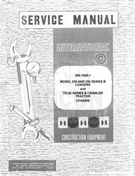 International 250 B Loader TD 20 Crawler Service Manual  