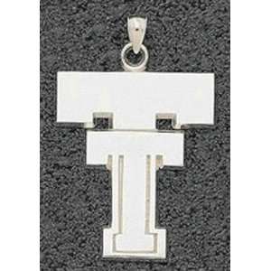  Texas Tech Red Raiders TT Polished Sterling Silver 1 1/2 Giant 