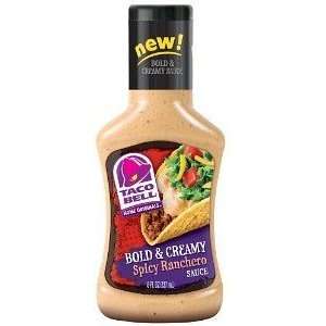 Taco Bell Bold & Creamy, Spicy Ranchero Sauce, 8 Oz bottle  