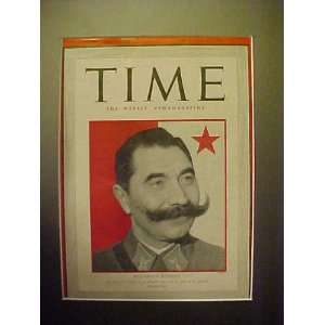 Marshal Semyon Budenny October 13, 1941 Time Magazine Professionally 