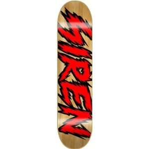  Siren Shocker Deck 7.75 Natural Red Ppp Skateboard Decks 
