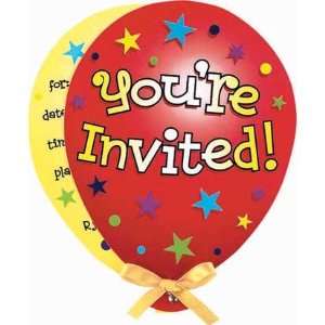  Balloon Bedazzle Party Invitations 8ct Toys & Games