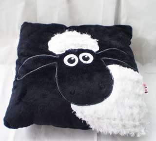 NICI White Shaun Sheep Black Pillow/Cushion 35*35CM  