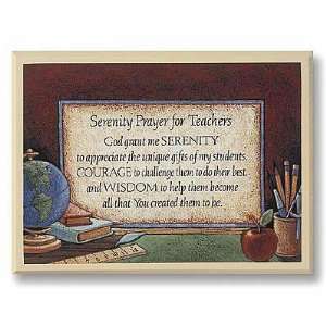 Serenity Prayer for Teachers Plaque 
