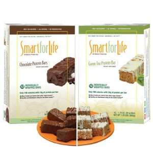  Green Tea Smart for Life Protein Bars, 12 count Variety 