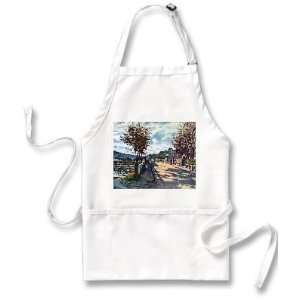  The Seine at Bougival By Claude Monet Apron Everything 