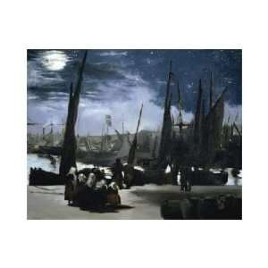   Manet   Moonlight Over The Port Boulogne Giclee