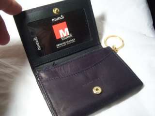 Mundi Black Card & Coin Leather Wallet  