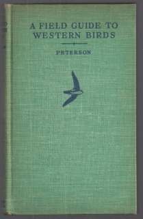 1941 FIELD GUIDE TO WESTERN BIRDS by Roger Peterson  