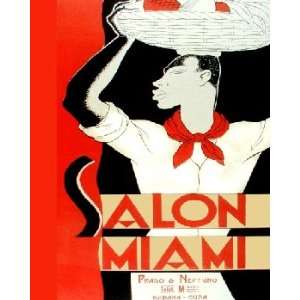  Salon Miami. Vintage Cuban Ad.