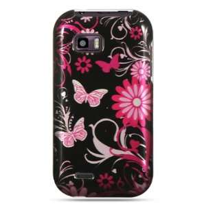  Pink butterfly design phone case for the LG myTouch Q 