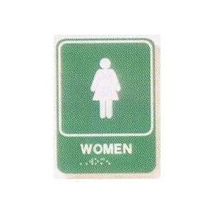   Sign 6X9 Women Symbol Brail   Model amg 002
